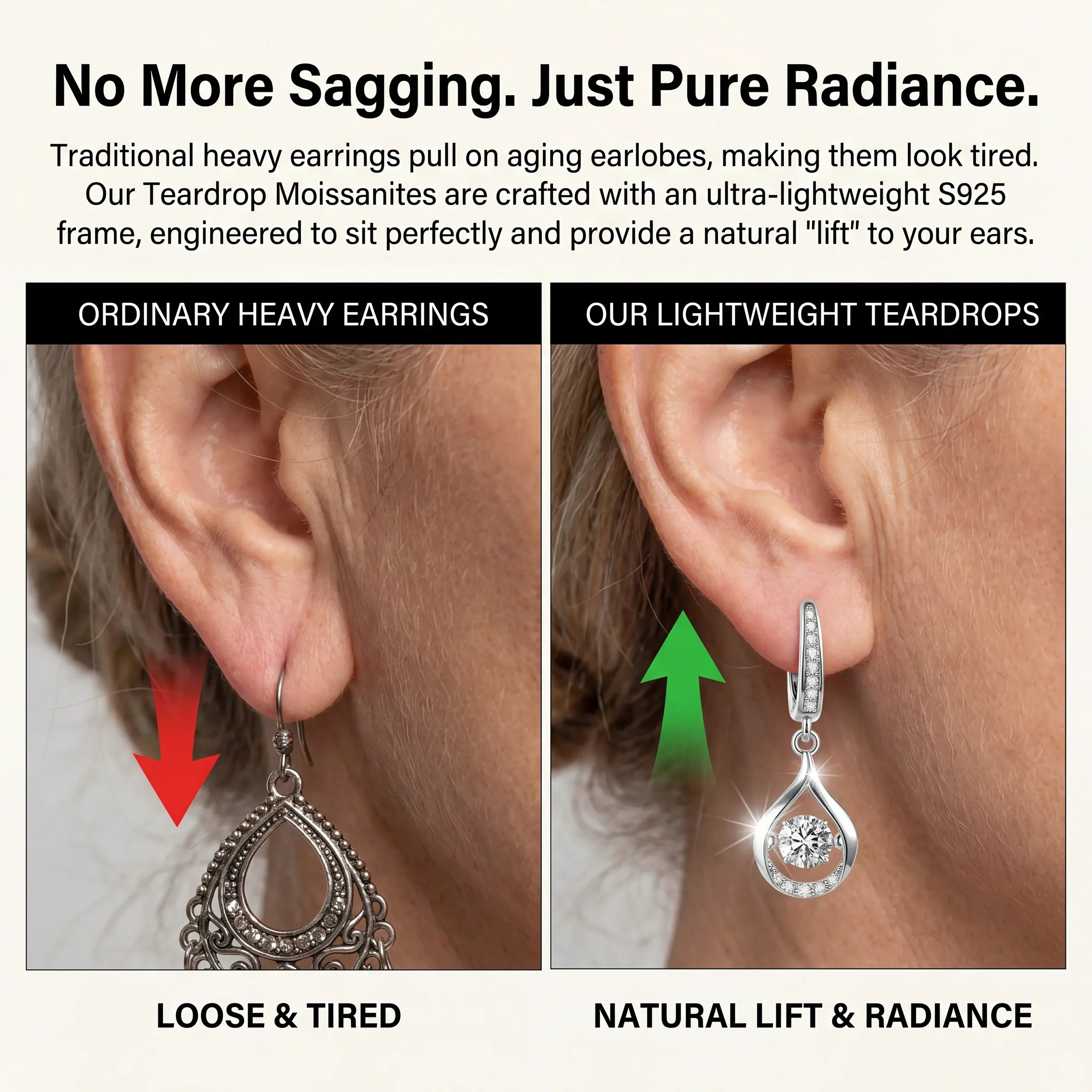 🔥 LAST DAY 90% OFF:1-Carat "Dancing" Moissanite Earrings – The Pure S925 Comfort & Sparkle You Deserve💎
