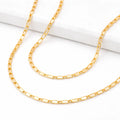 Minimalist Gold Geometric Link Necklace