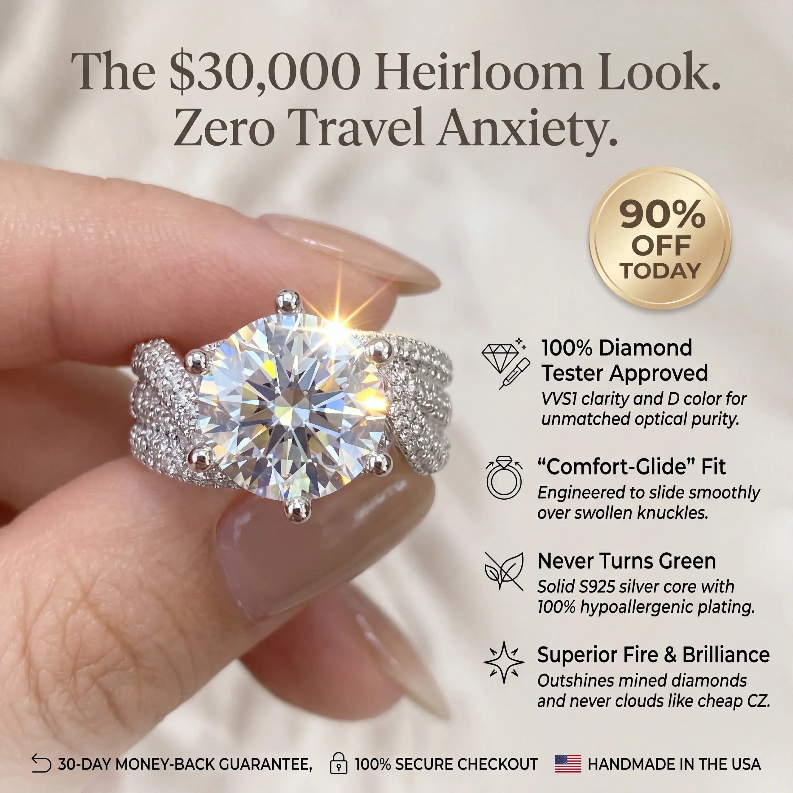 🔥 LAST DAY 90% OFF: The 3-Carat Infinity Twist Moissanite Ring | Fearless Everyday Luxury