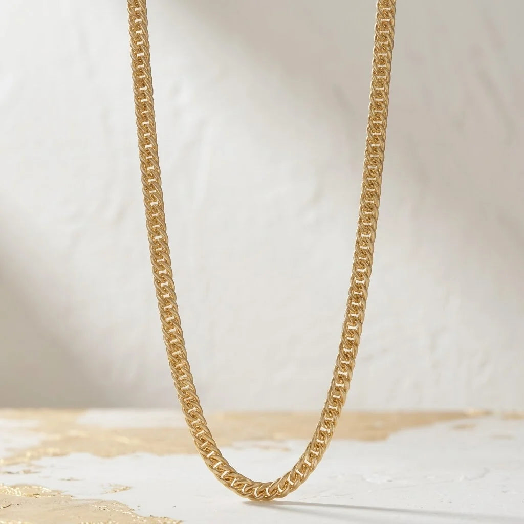 Minimalist Gold Cuban Link Necklace